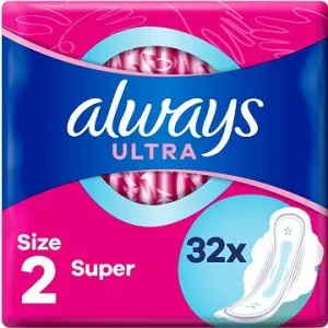 ALWAYS Ultra Super Plus vel.2 Hygienické vložky s křidélky 32 ks