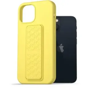 AlzaGuard Liquid Silicon Case with Stand pro iPhone 13 Mini žluté