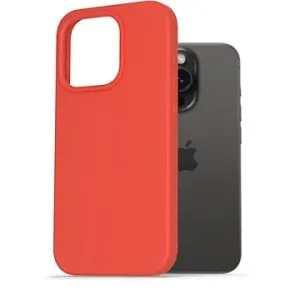AlzaGuard Premium Liquid Silicone Case pro iPhone 15 Pro červené