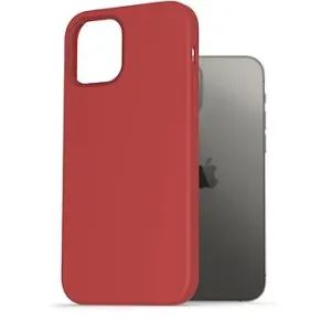 AlzaGuard Magnetic Silicone Case pro iPhone 12 / 12 Pro červené