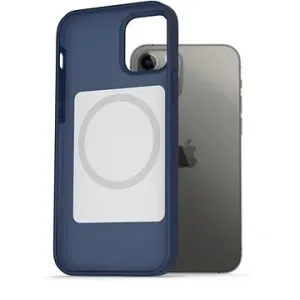 AlzaGuard Magsafe Silicone Case pro iPhone 12 / 12 Pro modré