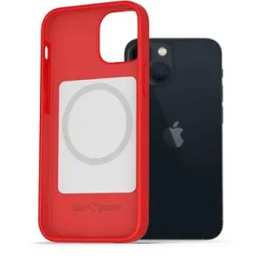 AlzaGuard Magsafe Silicone Case pro iPhone 13 Mini červené