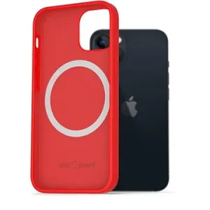 AlzaGuard Silicone Case Compatible with Magsafe pro iPhone 13 červený