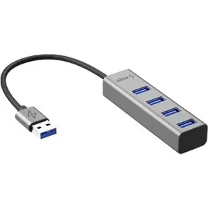 AlzaPower AluCore USB-A (M) na 4× USB-A (F) vesmírně šedá