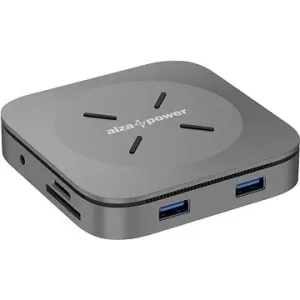 AlzaPower Metal USB-C Dock Cube 7in1 WF vesmírně šedá
