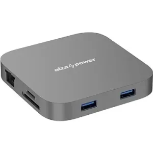 AlzaPower Metal USB-C Dock Cube 8in1 vesmírně šedá