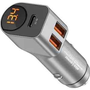 AlzaPower Car Charger P530 USB + USB-C Power Delivery šedá