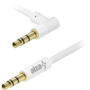 AlzaPower 90Core Audio 3.5mm Jack (M) to 3.5mm Jack 90° (M) 0.5m bílý