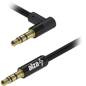 AlzaPower 90Core Audio 3.5mm Jack (M) to 3.5mm Jack 90° (M) 1m černý