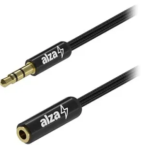 AlzaPower AluCore Audio 3.5mm Jack (M) to 3.5mm Jack (F) 2m černý