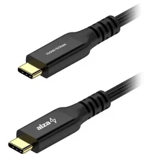 AlzaPower AluCore USB-C / USB-C 3.2 Gen 1, 5A, 100W, 0.5m černý