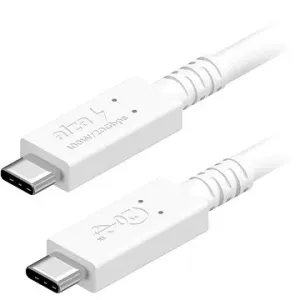 AlzaPower Core USB-C to USB-C USB4 100W 0.5m bílý