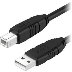 AlzaPower LinkCore USB-A to USB-B 1m černý
