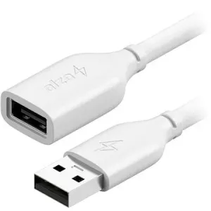 AlzaPower Core USB-A (M) to USB-A (F) 2.0, 0.5m bílý