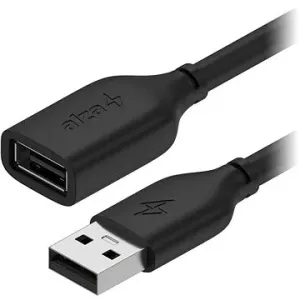 AlzaPower Core USB-A (M) to USB-A (F) 2.0, 0.5m černý