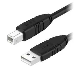 AlzaPower LinkCore USB-A to USB-B 3m černý