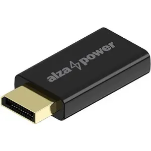 AlzaPower DisplayPort (M) na HDMI 4K 30Hz (F) černá