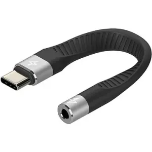 AlzaPower FlexCore USB-C (M) to 3,5mm Jack (F) černý