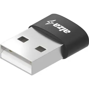AlzaPower USB-A (M) na USB-C 2.0 (F) černá