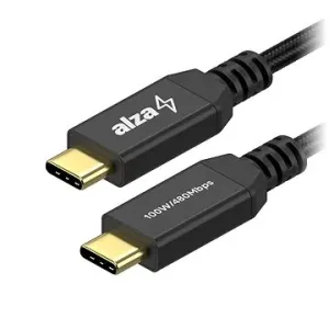 AlzaPower AluCore USB-C / USB-C 2.0, 5A, 100W, 0.15m černý