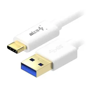 AlzaPower Core USB-A to USB-C 3.2 Gen 1 60W 5Gbp 2m bílý