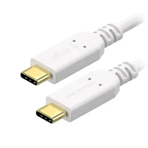 AlzaPower Core USB-C / USB-C 2.0, 3A, 60W, 0.15m bílý