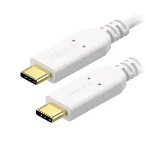 AlzaPower Core USB-C / USB-C 3.2 Gen 1, 5A, 100W, 0.5m bílý