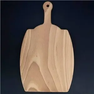 AMADEA Dřevěné prkénko ve tvaru sudu, masivní dřevo, 36x21x1,5 cm