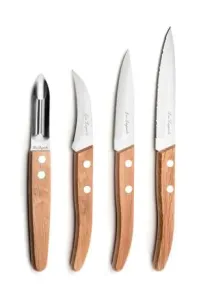 Lou Laguiole Sada nožů 4 ks přírodní dřevo