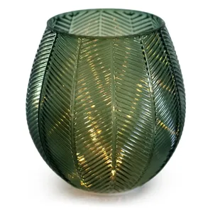AmeliaHome LED dekorace Murcia lahvově zelená, velikost 16*17,5