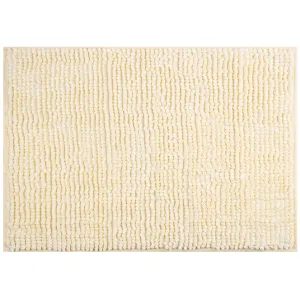 AmeliaHome Koupelnový koberec Bati smetanově bílý, velikost 60x90