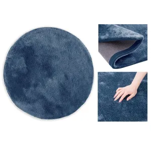 AmeliaHome Kulatý koberec MORKO modrý, velikost d80