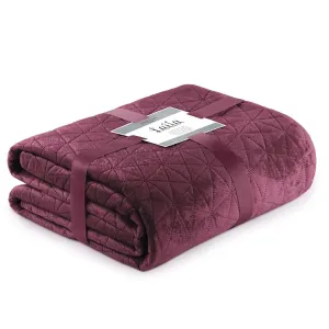 Přehoz na postel AmeliaHome Laila fialový/fialovo růžový, velikost 220x240