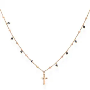 AMEN stříbrný náhrdelník s křížkem CLCRRN3