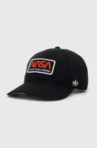 Bavlněná baseballová čepice American Needle NASA černá barva, s aplikací