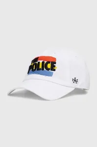 Bavlněná baseballová čepice American Needle the Police bílá barva, s aplikací