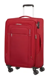 American Tourister Látkový cestovní kufr Crosstrack EXP M 71,5/77 l - červená