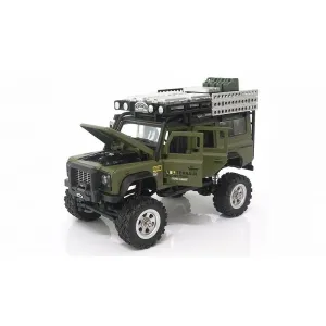 Amewi RC auto D90X28 Metall Scale Crowler 1:28, zelené