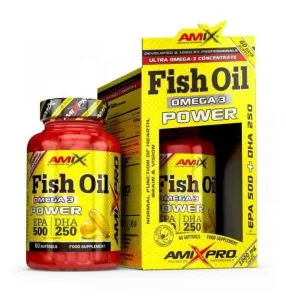 Fish Oil Omega 3 POWER - Amix 60 kaps