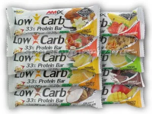 Amix Nutrition Low-Carb 33% Protein Bar, 60g, Double Dutch Chocolate
