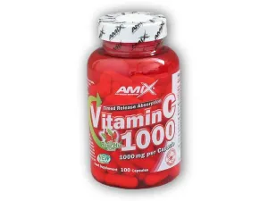 Amix Vitamin C 1000mg + Rose Hips 100 kapslí