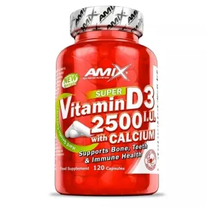 Amix Nutrition Vitamin D3 2500I.U. with Calcium 250mg 120cps