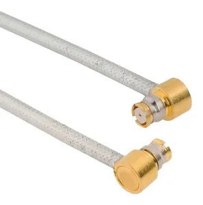 Amphenol Rf 095-725-117M050 Smp Ra Plug To Smp Ra Plug On 0.085 Conformable Cable, 0.50 Meters