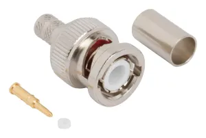Amphenol Rf 031-6861 Bnc Straight Crimp Plug For Lmr-240, 50 Ohm