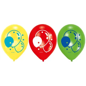 Amscan Latexové balóny mix - červená, zelená, žlutá 6 ks #3988281