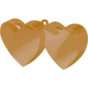 Amscan Závaží na balóny - Srdce zlaté #3988703