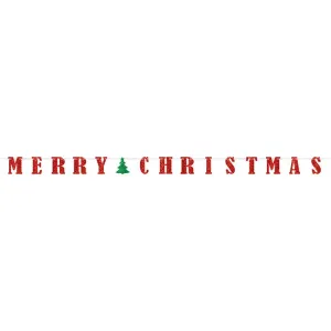 Amscan Vánoční banner - Merry Christmas 365,7 x 12,7 cm #510299