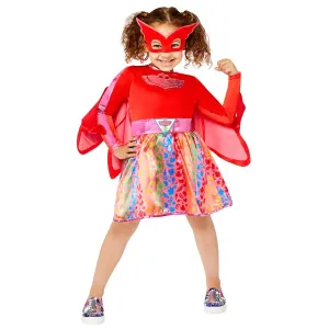 Amscan Dětský kostým - PJ Mask Owlette duhové šaty Velikost - děti: 4 - 6 let #3988719