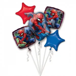 Amscan Balonová kytice - Marvel Spiderman 5 ks #4083918