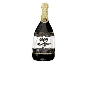 Amscan Fóliový balón - Šampaňské Happy New Year! #4504315